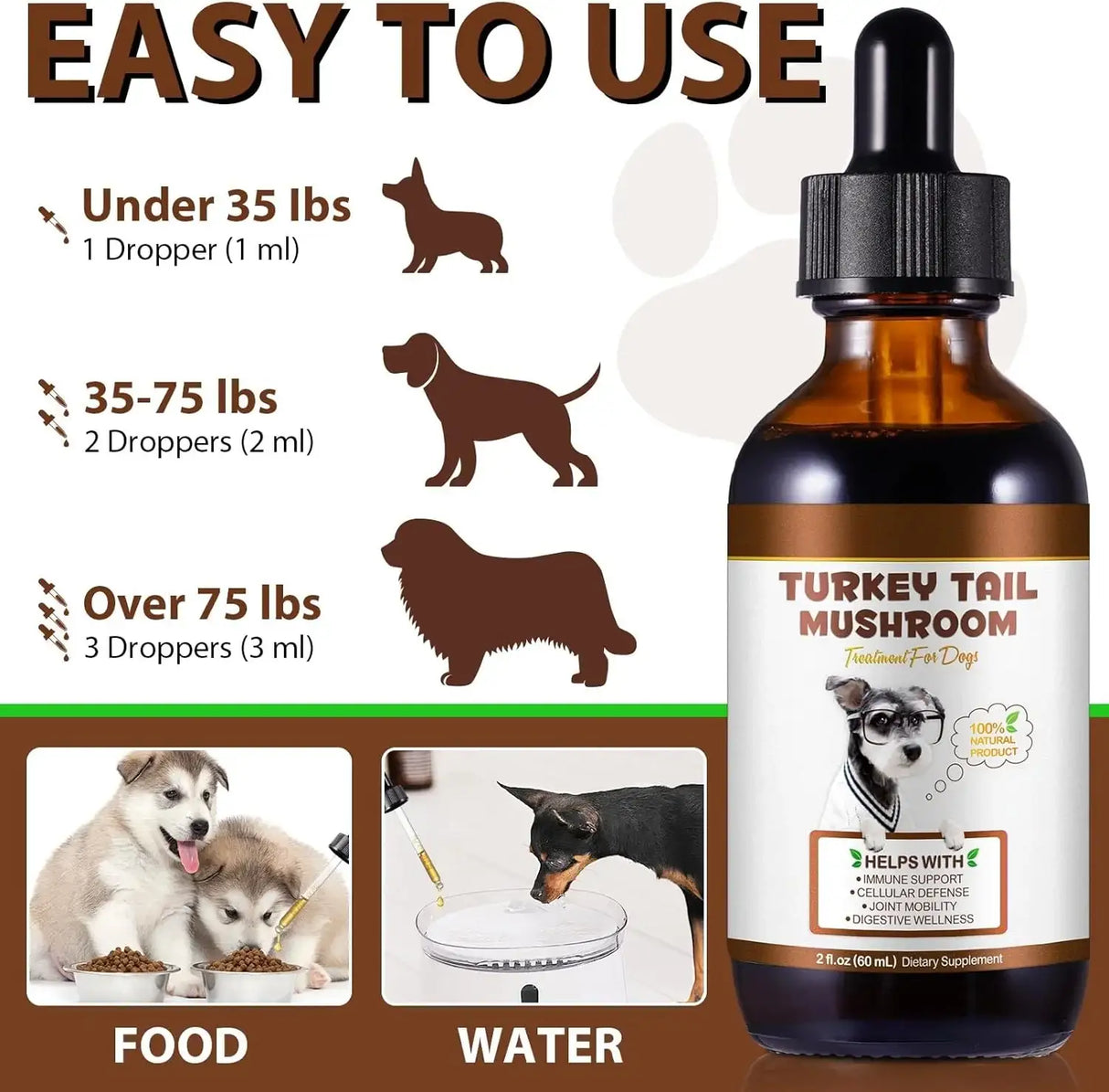 VOSIFSDIY - VOSIFSDIY Turkey Tail Mushroom for Dogs 60Ml. - The Red Vitamin MX - Suplementos Herbales Para Perros - {{ shop.shopifyCountryName }}
