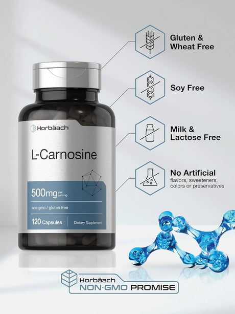 HORBAACH - Horbaach L-Carnosine 500Mg. 120 Capsulas - The Red Vitamin MX - Suplementos Alimenticios - {{ shop.shopifyCountryName }}