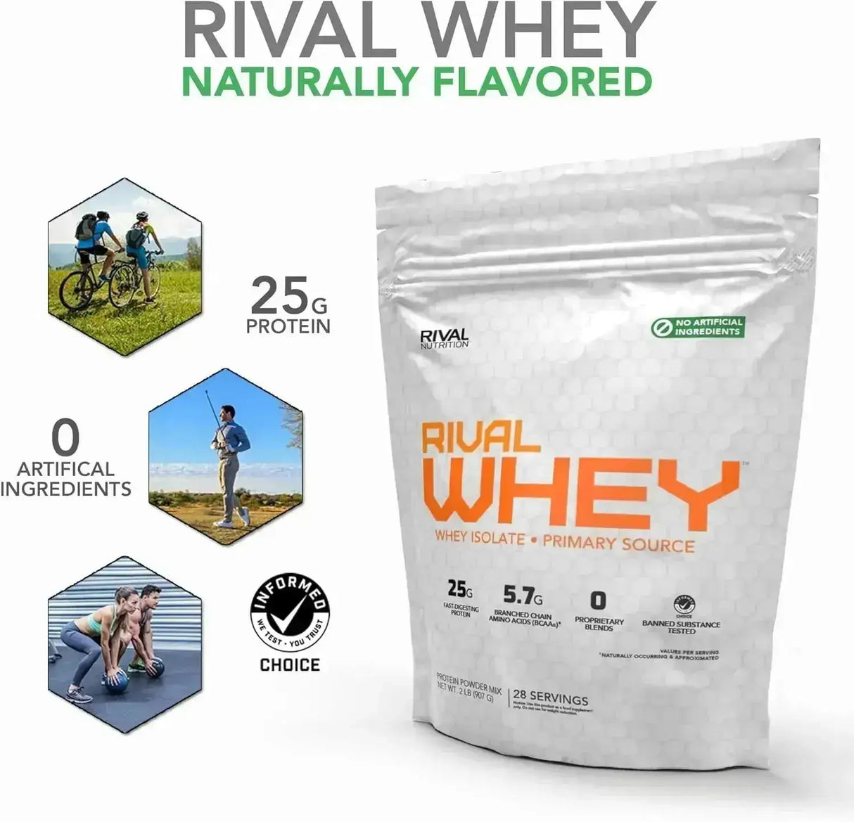 RIVAL NUTRITION - Rival Nutrition Naturally Flavored Rival Whey True Vanilla 907Gr. - The Red Vitamin MX - Suplementos Alimenticios - {{ shop.shopifyCountryName }}
