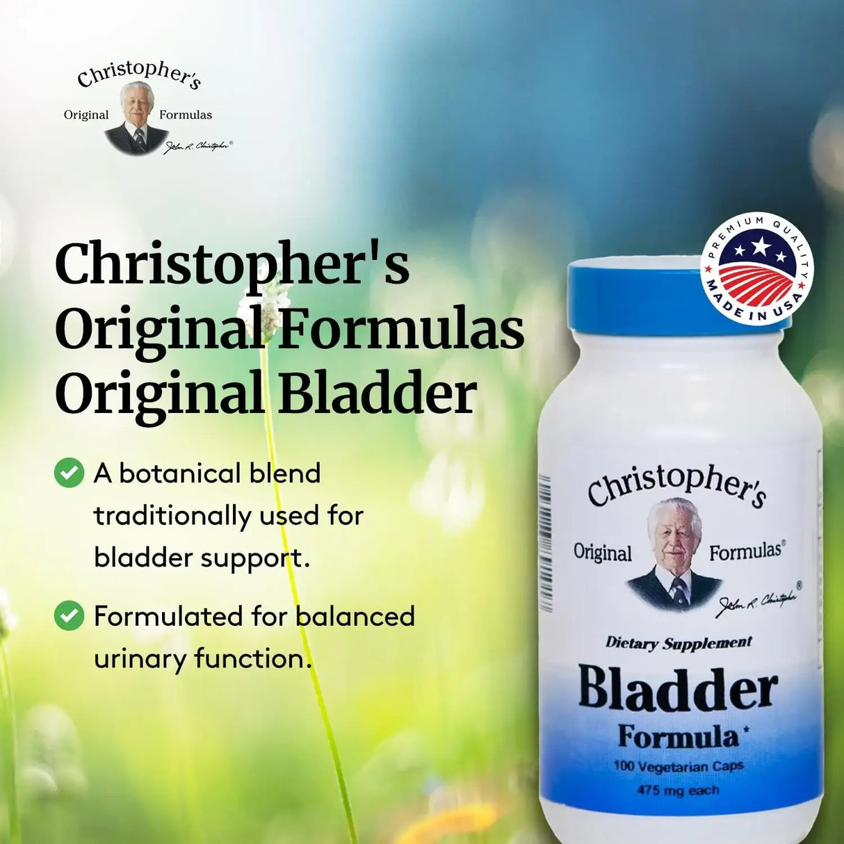CHRISTOPHER´S - Christopher's Original Formulas Bladder Formula 100 Capsulas - The Red Vitamin MX - Suplementos Alimenticios - {{ shop.shopifyCountryName }}