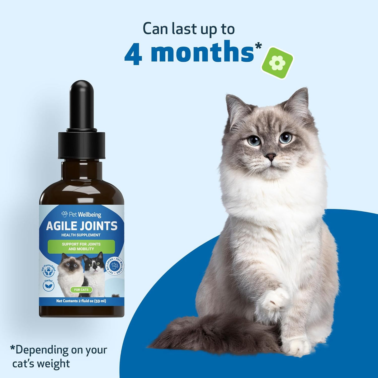 Pet Wellbeing Agile Joints for Cats 2 Fl.Oz.