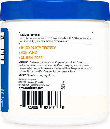 NUTRICOST - Nutricost Pure DMAE-Bitartrate Powder 100Gr. 2 Pack - The Red Vitamin MX - Suplementos Alimenticios - {{ shop.shopifyCountryName }}