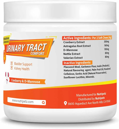 NUTRIPETZ - Nutripetz Urinary Comfort Chews for Dogs 120 Masticables - The Red Vitamin MX - Salud De Tracto Urinario Para Perros - {{ shop.shopifyCountryName }}