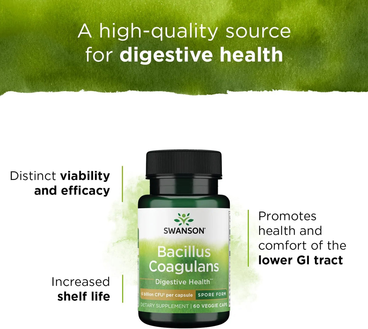 SWANSON - Swanson Bacillus Coagulans 60 Capsulas - The Red Vitamin MX - Suplementos Alimenticios - {{ shop.shopifyCountryName }}