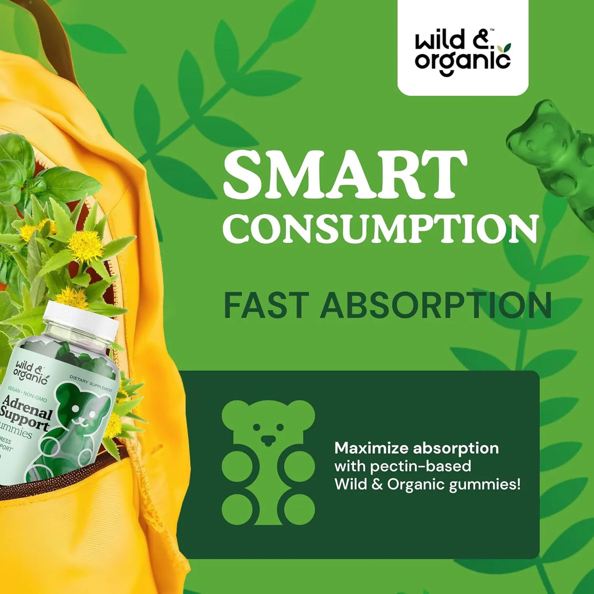WILD & ORGANIC - Wild & Organic Adrenal Support Gummies 60 Gomitas - The Red Vitamin MX - Suplementos Alimenticios - {{ shop.shopifyCountryName }}