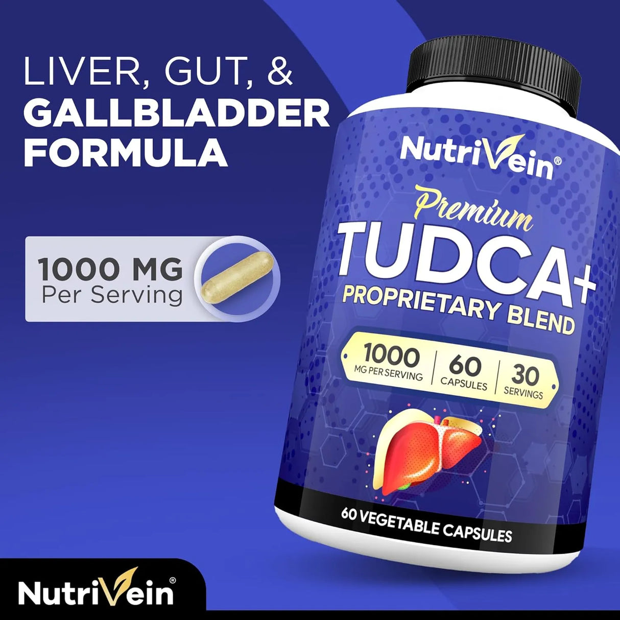 NUTRIVEIN - Nutrivein Premium TUDCA+ Liver Support 60 Capsulas - The Red Vitamin MX - Suplementos Alimenticios - {{ shop.shopifyCountryName }}