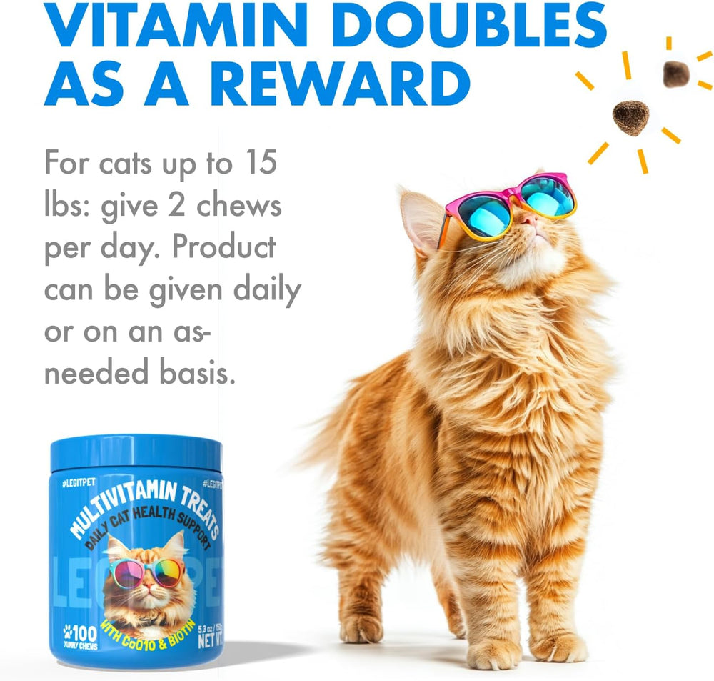 LEGITPET Multivitamin Cat Treats 100 Masticables