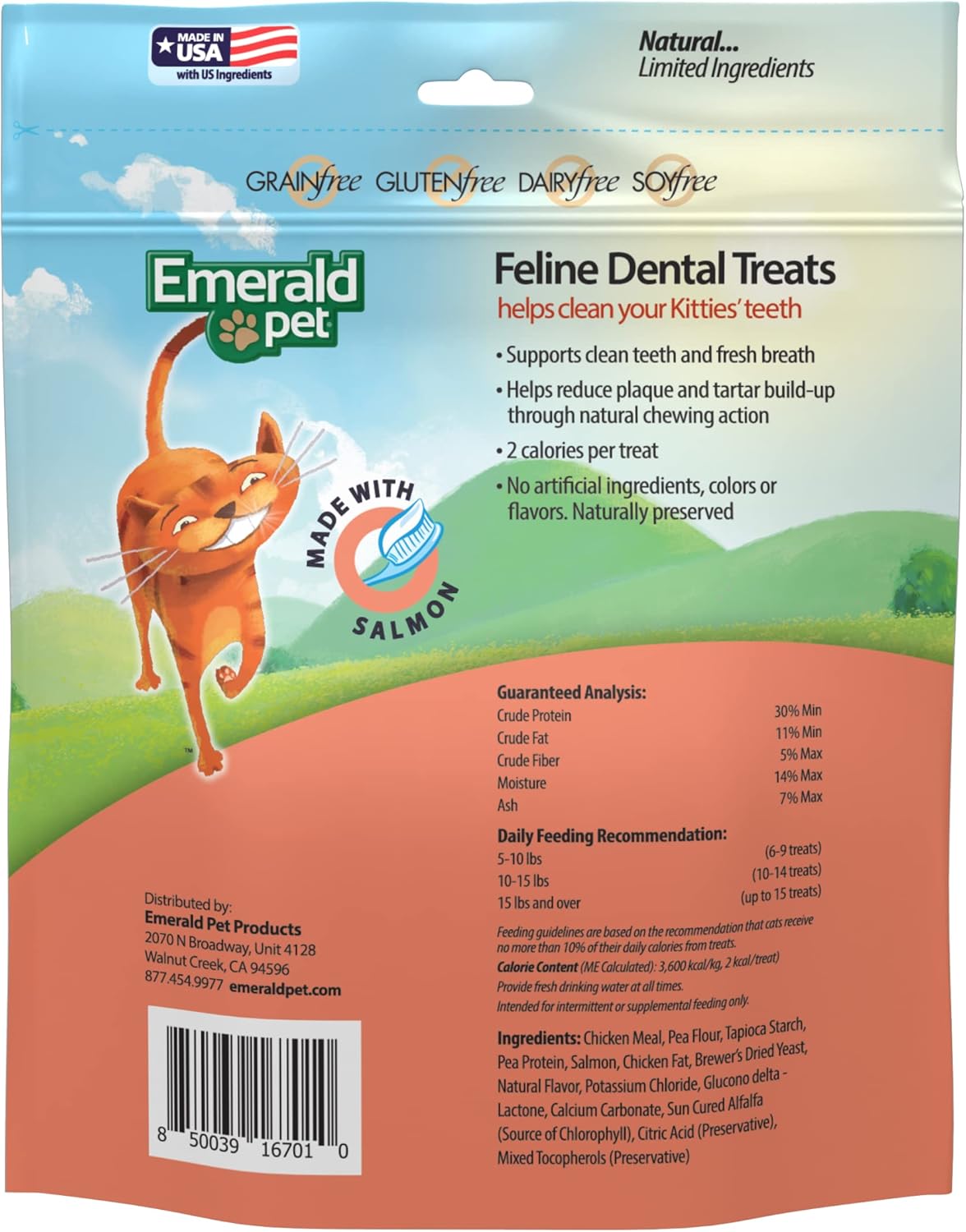 Emerald Pet Feline Dental Treats Salmon 907Gr.