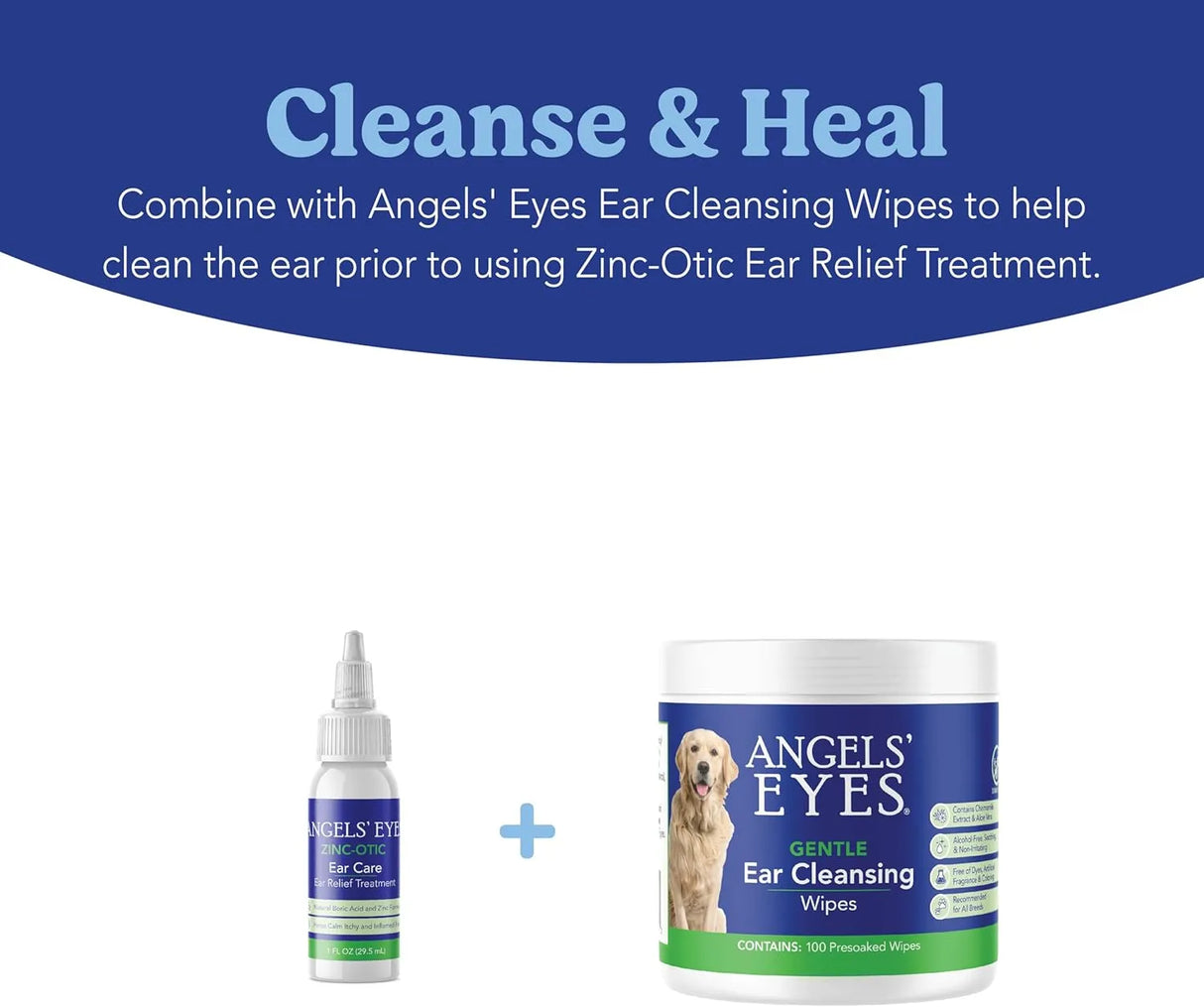 ANGELS’ EYES - ANGELS’ EYES Zinc-Otic Ear Relief Treatment for Dogs and Cats 1 Fl.Oz. - The Red Vitamin MX - Cuidado Del Oído De Perros - {{ shop.shopifyCountryName }}