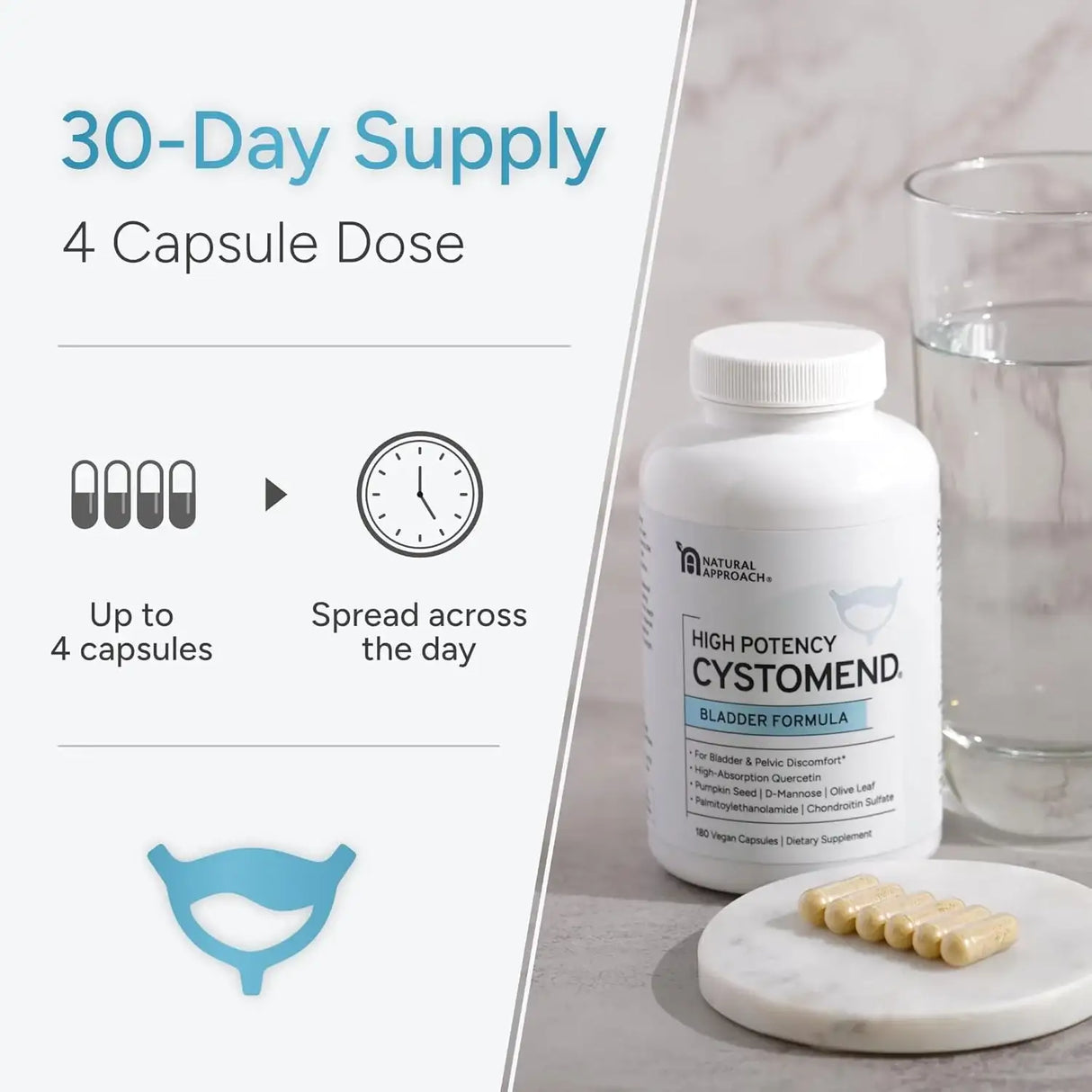 CYSTOMEND - CystoMend Bladder & Pelvic Discomfort Formula 120 Capsulas - The Red Vitamin MX - Supositorios De Ácido Bórico - {{ shop.shopifyCountryName }}