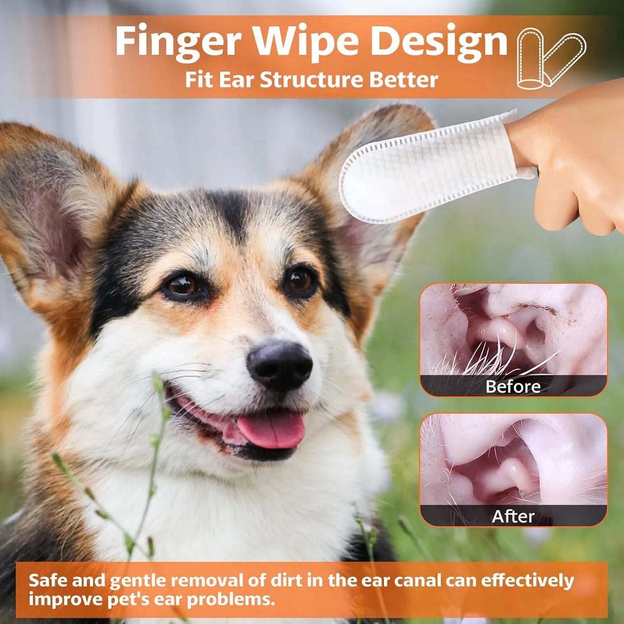 OBSEDE - OBSEDE Ear Cleaner Finger Wipes 60 Toallitas - The Red Vitamin MX - Cuidado Del Oído De Perros - {{ shop.shopifyCountryName }}