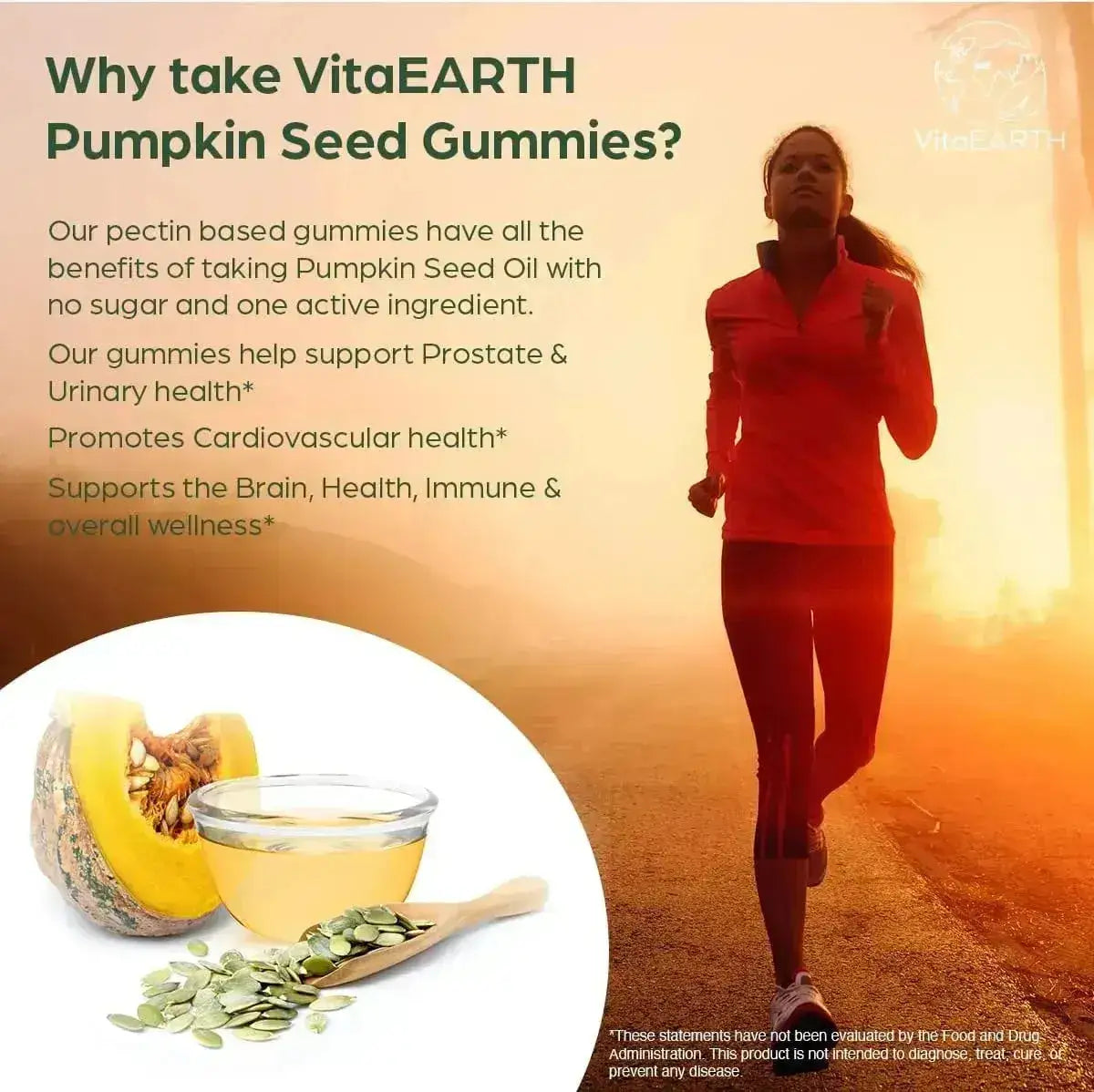 VITAEARTH - VitaEARTH Pumpkin Seed Oil Gummies 60 Gomitas - The Red Vitamin MX - Suplementos Alimenticios - {{ shop.shopifyCountryName }}