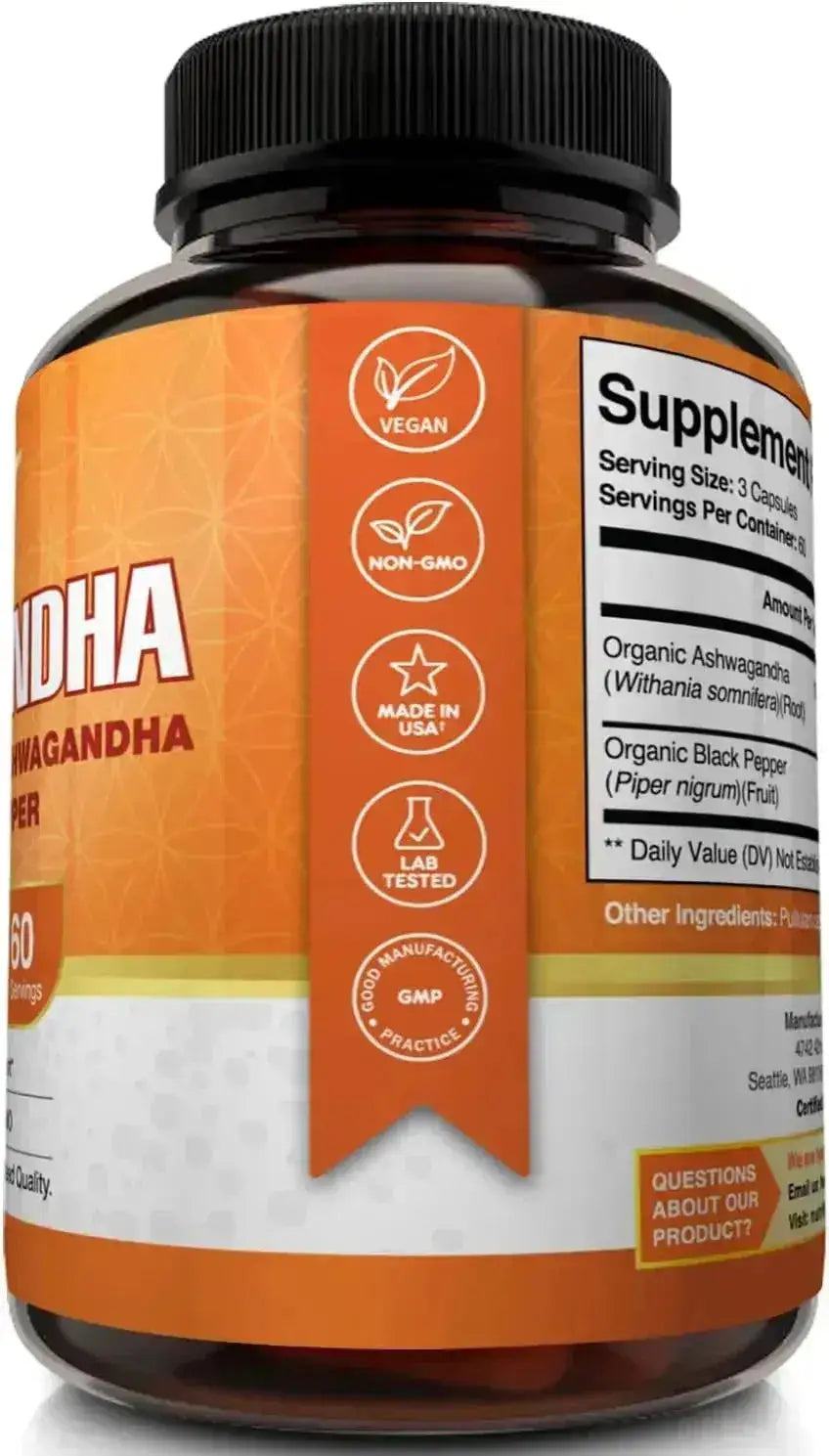 NUTRIFLAIR - NutriFlair Ashwagandha 1950Mg. 180 Capsulas - The Red Vitamin MX - Suplementos Alimenticios - {{ shop.shopifyCountryName }}