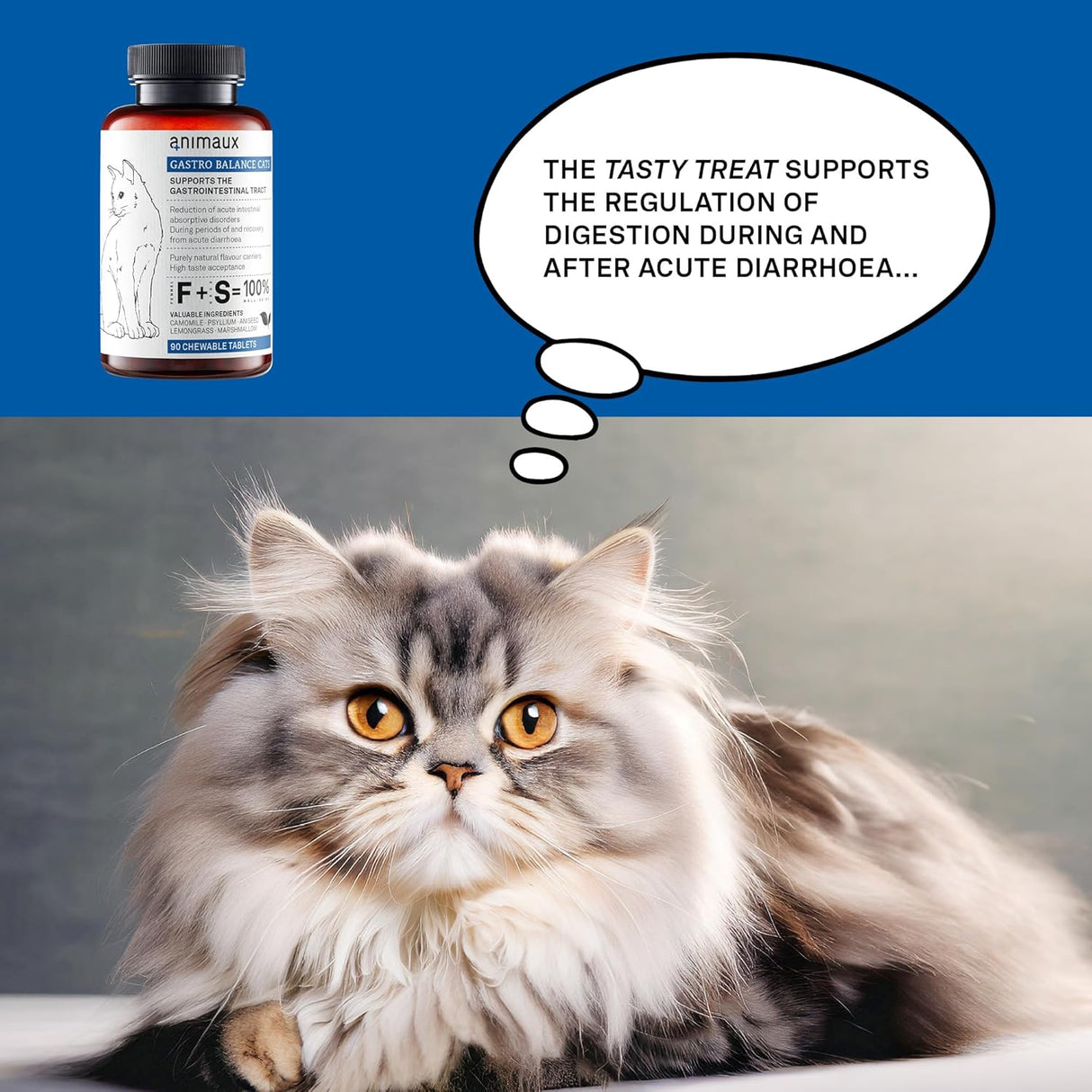 animaux Gastro Balance for Cats 90 Tabletas Masticables