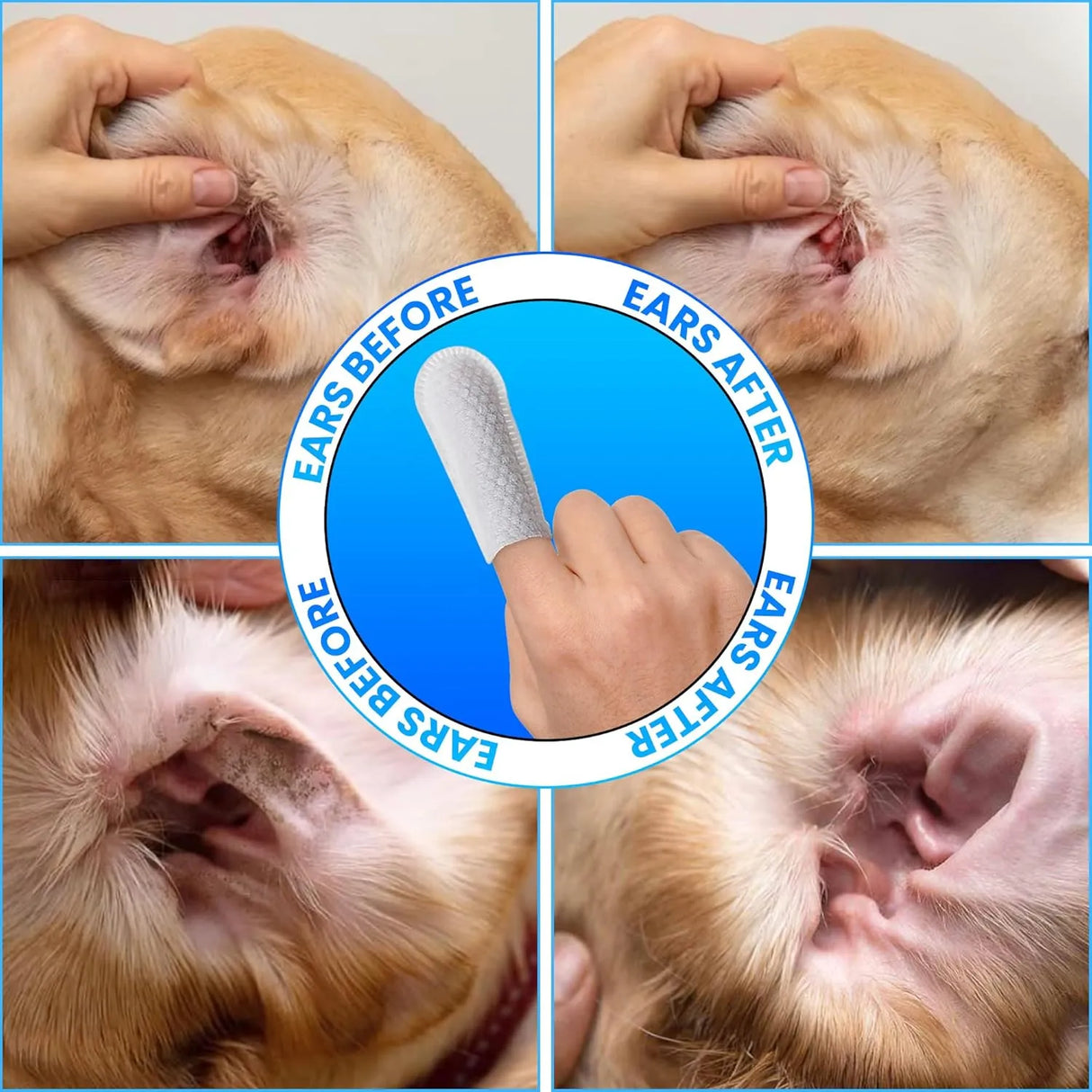 ZENPAWS - Zenpaws Dogs & Cats Ear Cleaner Finger Wipes 50 Toallitas - The Red Vitamin MX - Cuidado Del Oído De Perros - {{ shop.shopifyCountryName }}