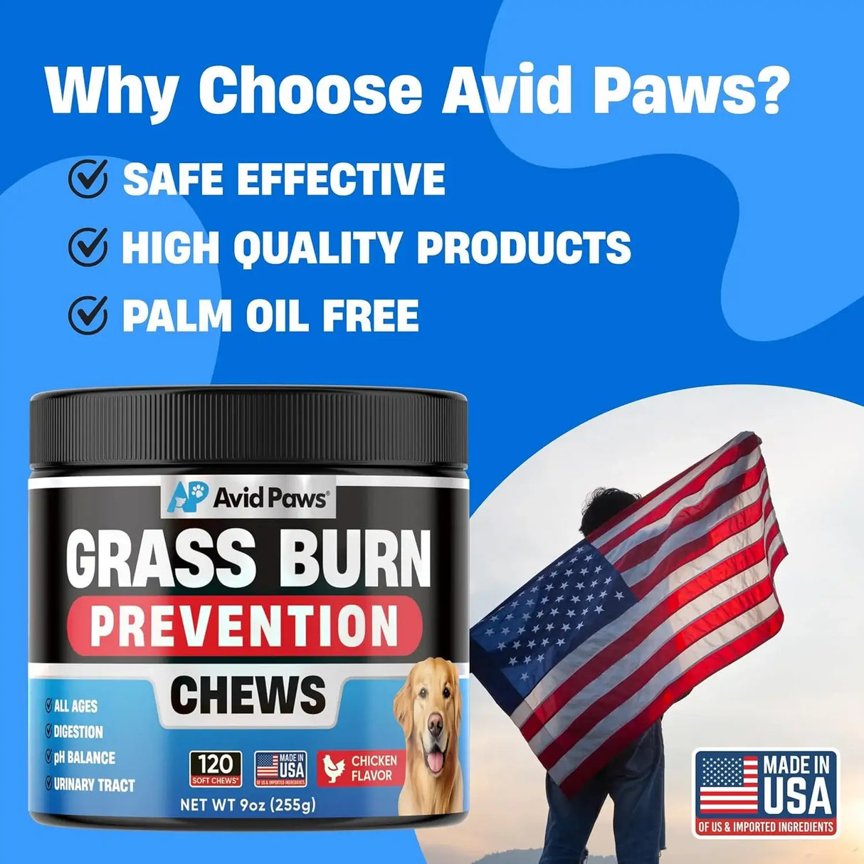 AVID PAWS - Avid Paws Dog Urine Neutralizer for Lawn 120 Masticables - The Red Vitamin MX - Salud De Tracto Urinario Para Perros - {{ shop.shopifyCountryName }}