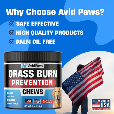 AVID PAWS - Avid Paws Dog Urine Neutralizer for Lawn 120 Masticables - The Red Vitamin MX - Salud De Tracto Urinario Para Perros - {{ shop.shopifyCountryName }}