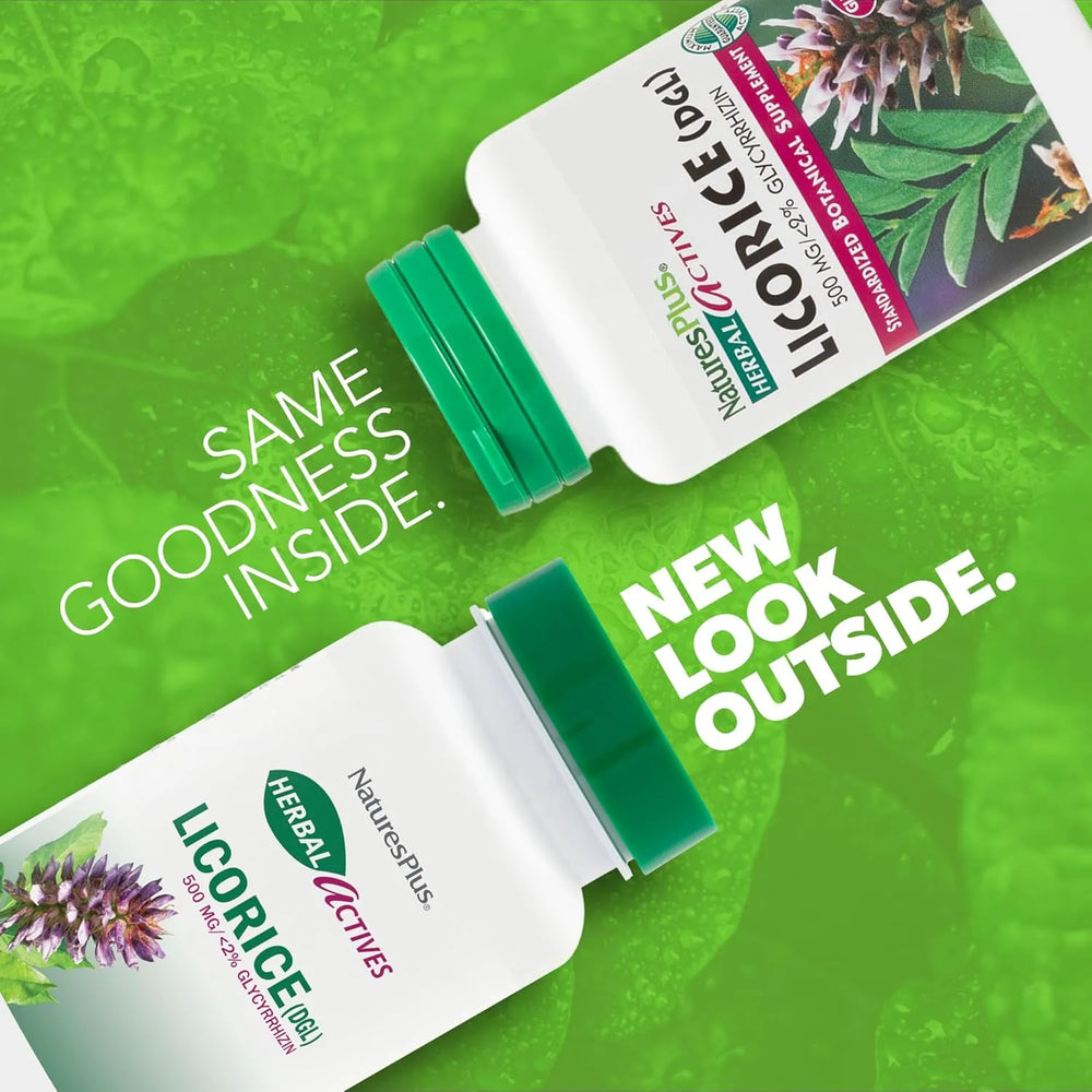 NATURES PLUS - Natures Plus Herbal Actives Licorice DGL 500Mg. 60 Capsulas - The Red Vitamin MX - Suplementos Alimenticios - {{ shop.shopifyCountryName }}