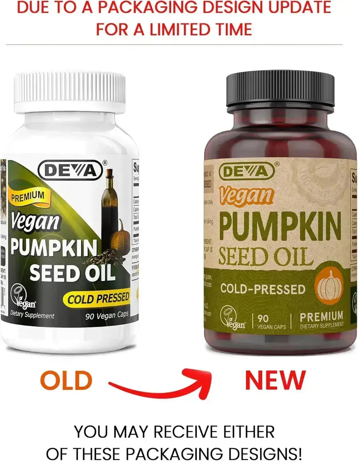 DEVA - DEVA Nutrition Vegan Pumpkin Seed Oil 500Mg. 90 Capsulas - The Red Vitamin MX - Suplementos Alimenticios - {{ shop.shopifyCountryName }}