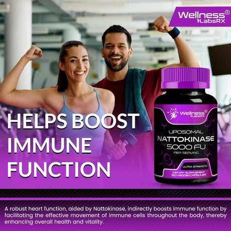 WELLNESS LABSRX - WELLNESS LABSRX Nattokinase 5000 FU 120 Capsulas - The Red Vitamin MX - Suplementos Alimenticios - {{ shop.shopifyCountryName }}