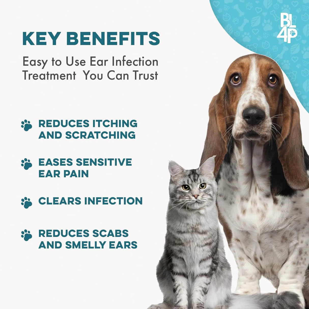 BESTLIFE4PETS - BestLife4Pets Itch Relief and Ear Infection Treatment for Dogs & Cats 400 Pastillas - The Red Vitamin MX - Cuidado Del Oído De Perros - {{ shop.shopifyCountryName }}