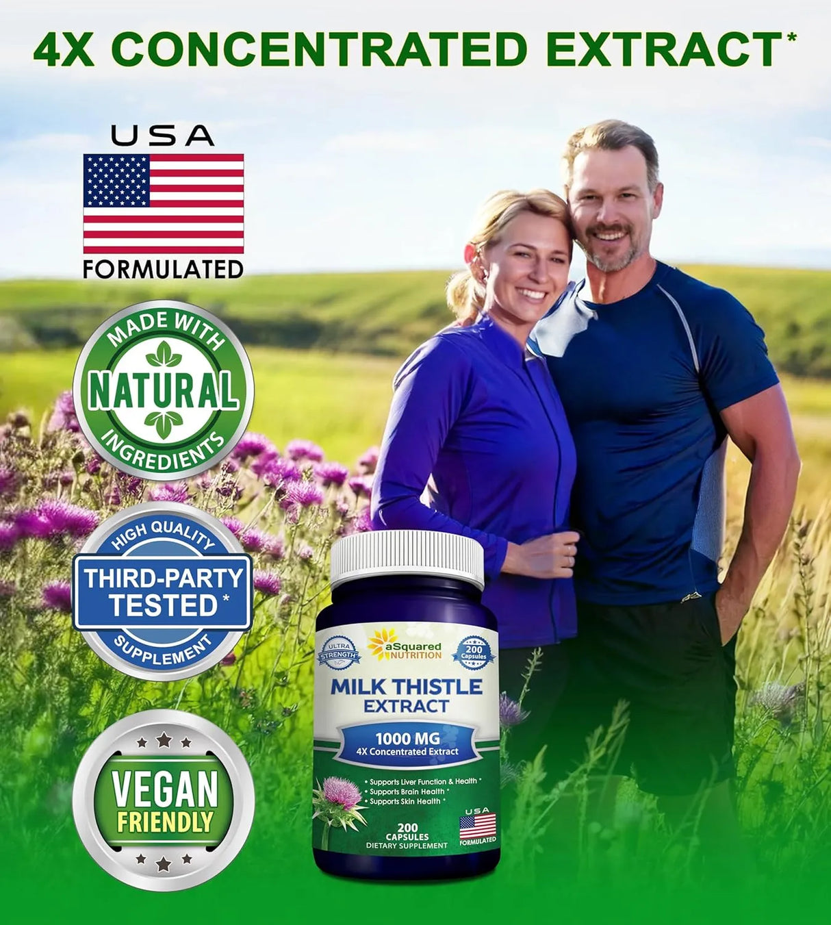 ASQUARED NUTRITION - aSquared Nutrition Milk Thistle 1000Mg. 200 Capsulas - The Red Vitamin MX - Suplementos Alimenticios - {{ shop.shopifyCountryName }}