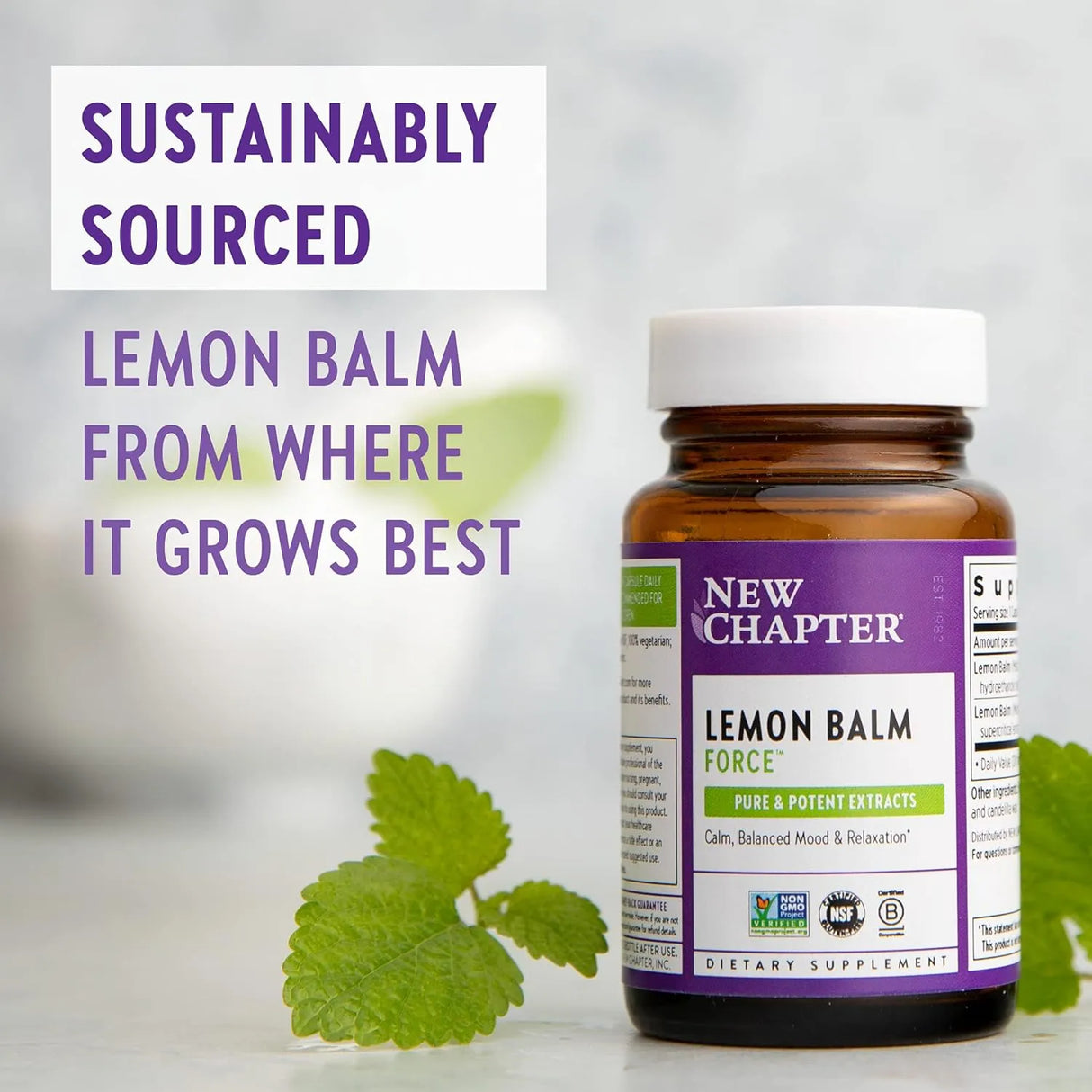 NEW CHAPTER - New Chapter Lemon Balm Force 30 Capsulas - The Red Vitamin MX - Suplementos Alimenticios - {{ shop.shopifyCountryName }}