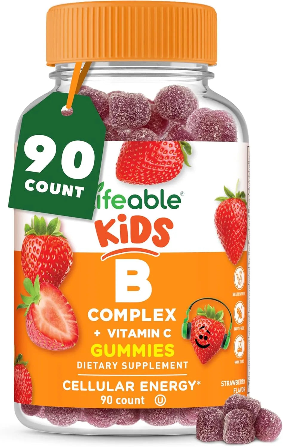 LIFEABLE - Lifeable Vitamin B Complex for Kids 90 Gomitas - The Red Vitamin MX - Suplementos Alimenticios - {{ shop.shopifyCountryName }}