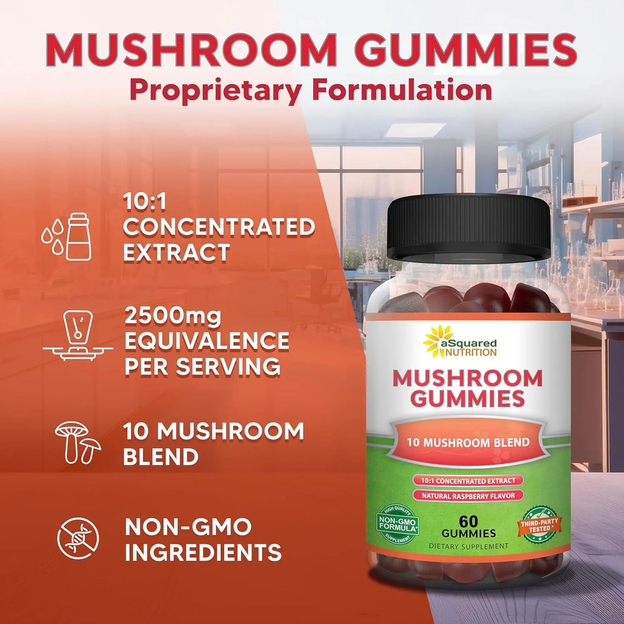ASQUARED NUTRITION - aSquared Nutrition Mushroom Gummies 10x Complex 60 Gomitas - The Red Vitamin MX - Suplementos Alimenticios - {{ shop.shopifyCountryName }}
