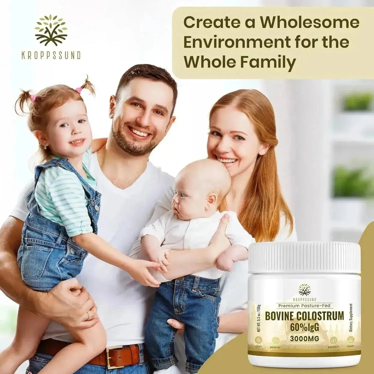 KROPPSSUND - Kroppssund Bovine Colostrum Powder 3000Mg. 50 Servicios 150Gr. - The Red Vitamin MX - Suplementos Alimenticios - {{ shop.shopifyCountryName }}