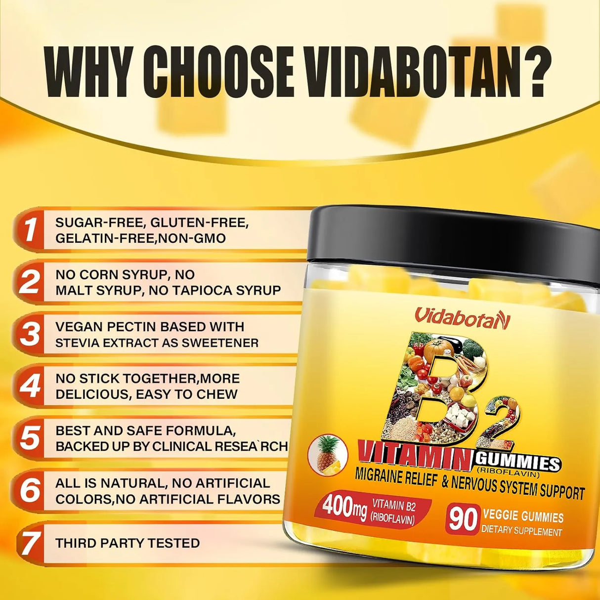 VIDABOTAN - Vidabotan Vitamin B2 Gummies 400Mg. 90 Gomitas - The Red Vitamin MX - Suplementos Alimenticios - {{ shop.shopifyCountryName }}