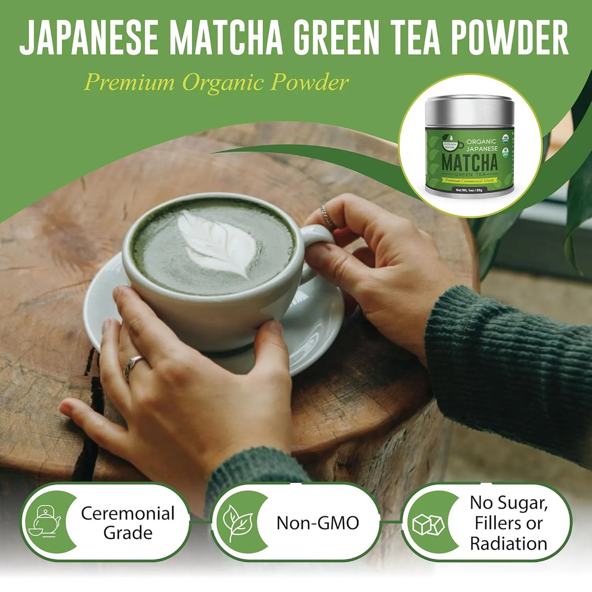KYOTO DEW MATCHA - Kyoto Dew Matcha Organic Premium Ceremonial Grade Japanese Matcha Green Tea Powder 30Gr. - The Red Vitamin MX - Suplementos Alimenticios - {{ shop.shopifyCountryName }}