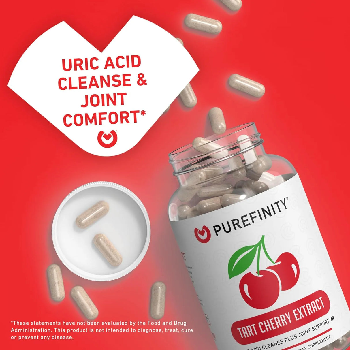 PUREFINITY - PUREFINITY Tart Cherry 3000Mg. 30 Capsulas - The Red Vitamin MX - Suplementos Alimenticios - {{ shop.shopifyCountryName }}