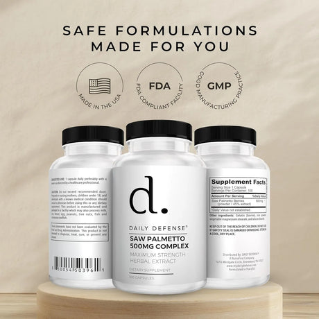 DAILY DEFENSE - Daily Defense Saw Palmetto Prostate Health 100 Capsulas - The Red Vitamin MX - Suplementos Alimenticios - {{ shop.shopifyCountryName }}