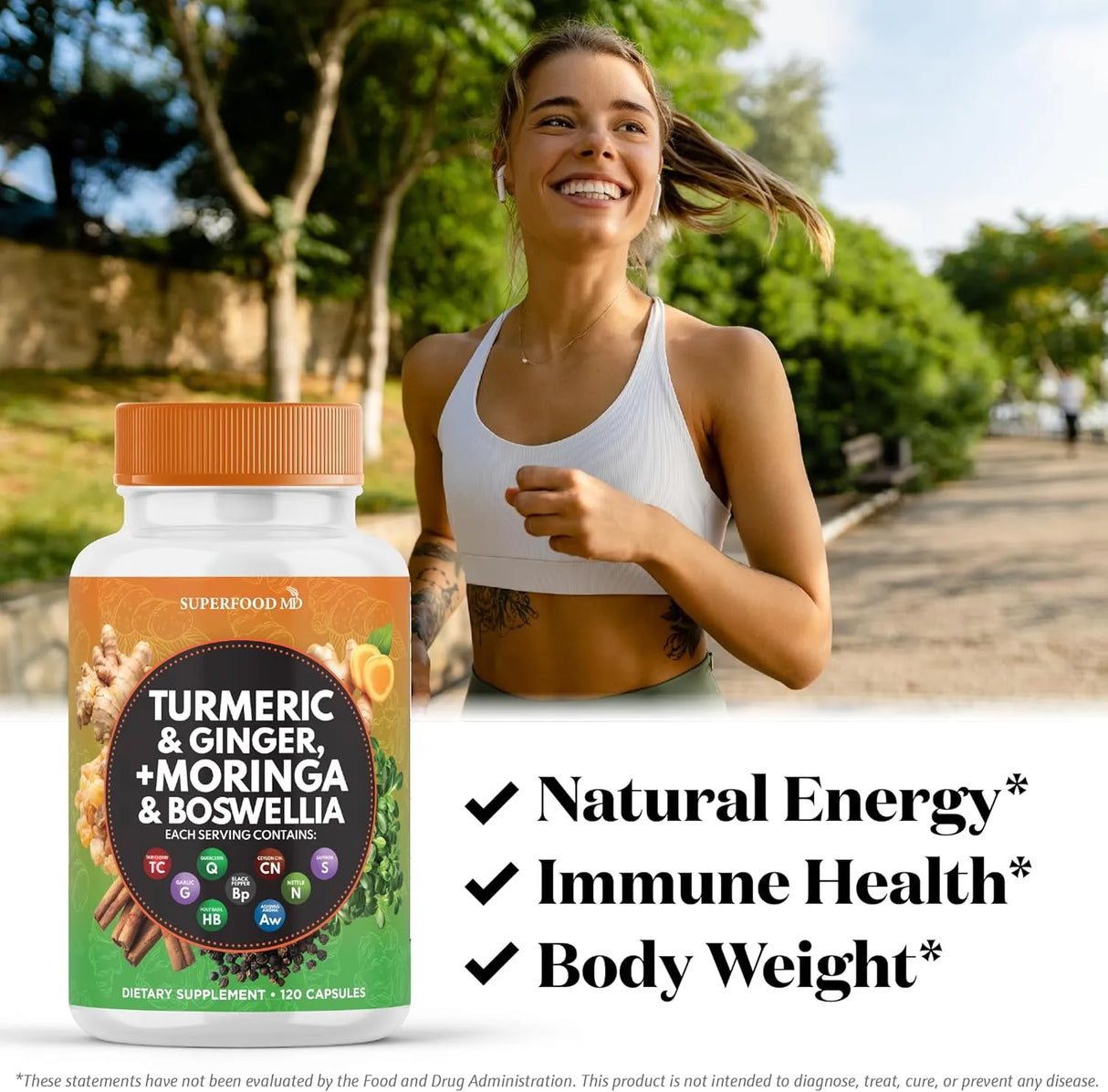 SUPERFOOD MD - Superfood MD Turmeric Moringa 120 Capsulas - The Red Vitamin MX - Suplementos Alimenticios - {{ shop.shopifyCountryName }}