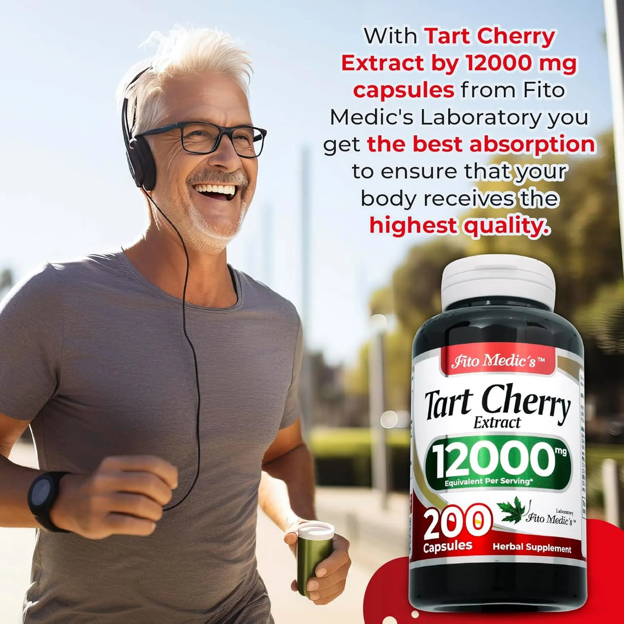 FITO MEDIC´S - FITO MEDIC'S Lab Tart Cherry 12,000Mg. 200 Capsulas - The Red Vitamin MX - Suplementos Alimenticios - {{ shop.shopifyCountryName }}