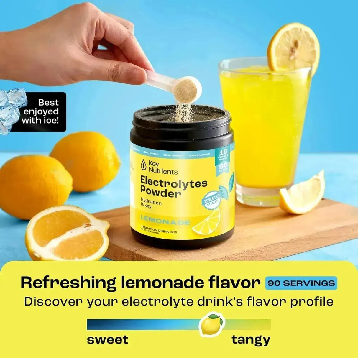 KEY NUTRIENTS - KEY NUTRIENTS Multivitamin Electrolytes Powder Lemonade 90 Servicios 360Gr. - The Red Vitamin MX - Suplementos Alimenticios - {{ shop.shopifyCountryName }}