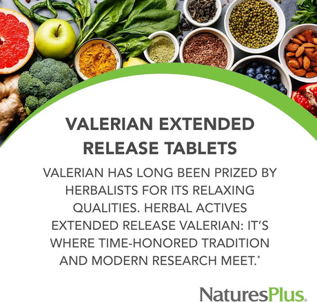 NATURES PLUS - NaturesPlus Herbal Actives Valerian 600Mg. 30 Tabletas - The Red Vitamin MX - Suplementos Alimenticios - {{ shop.shopifyCountryName }}