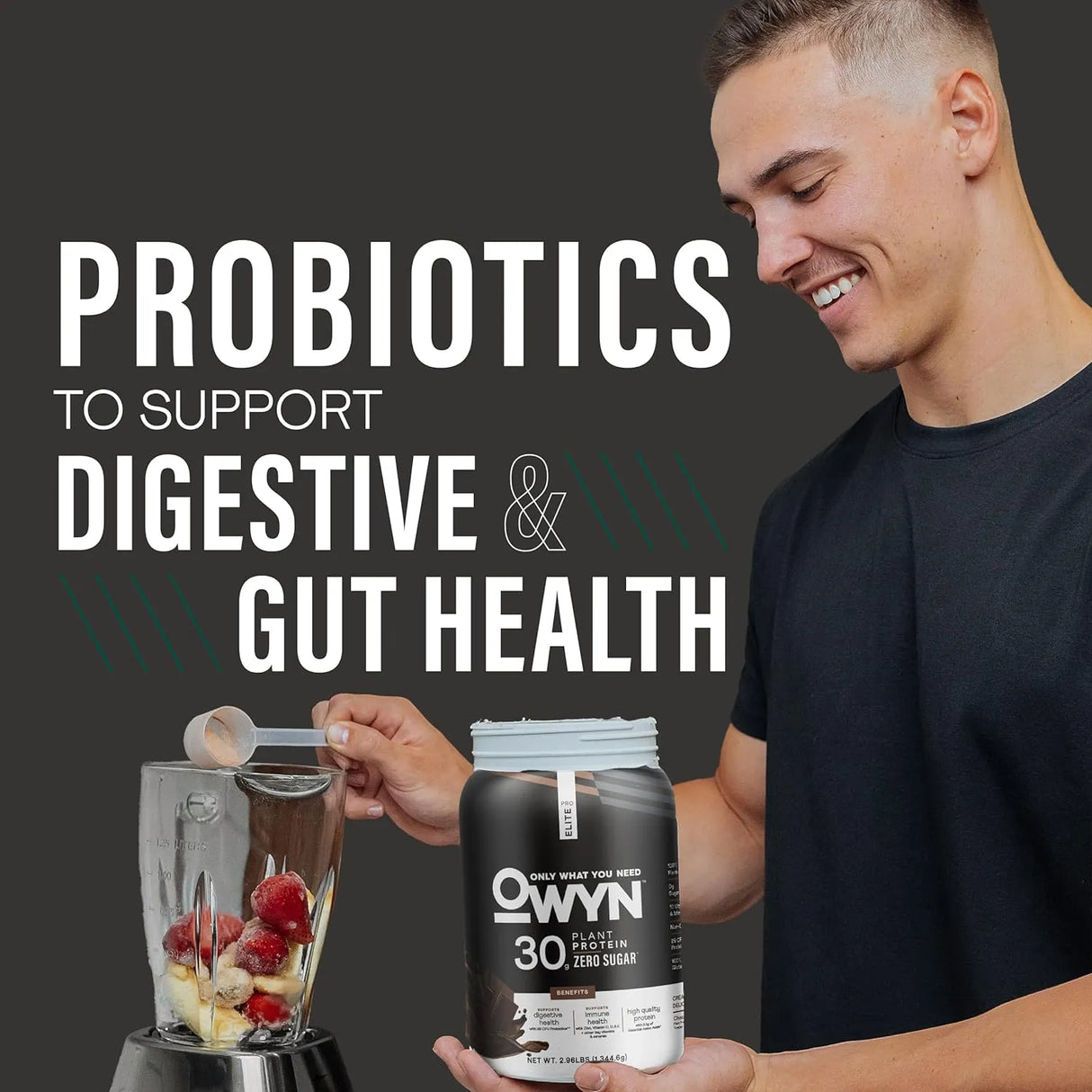 OWYN - OWYN Only What You Need Pro Elite Vegan 30g Plant-Based High Protein Powder Dark Chocolate 1344Gr. - The Red Vitamin MX - Suplementos Alimenticios - {{ shop.shopifyCountryName }}