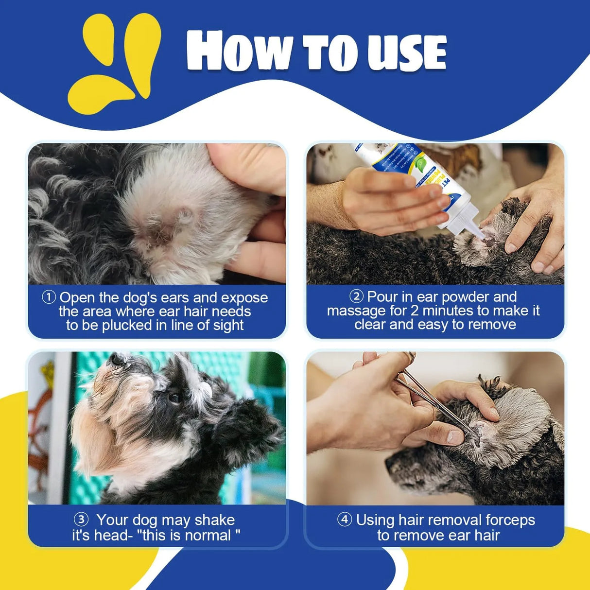 NINIBABIE - Ninibabie Dog Ear Infection Treatment with 5.5inch Ear Hair Removal Tool - The Red Vitamin MX - Cuidado Del Oído De Perros - {{ shop.shopifyCountryName }}