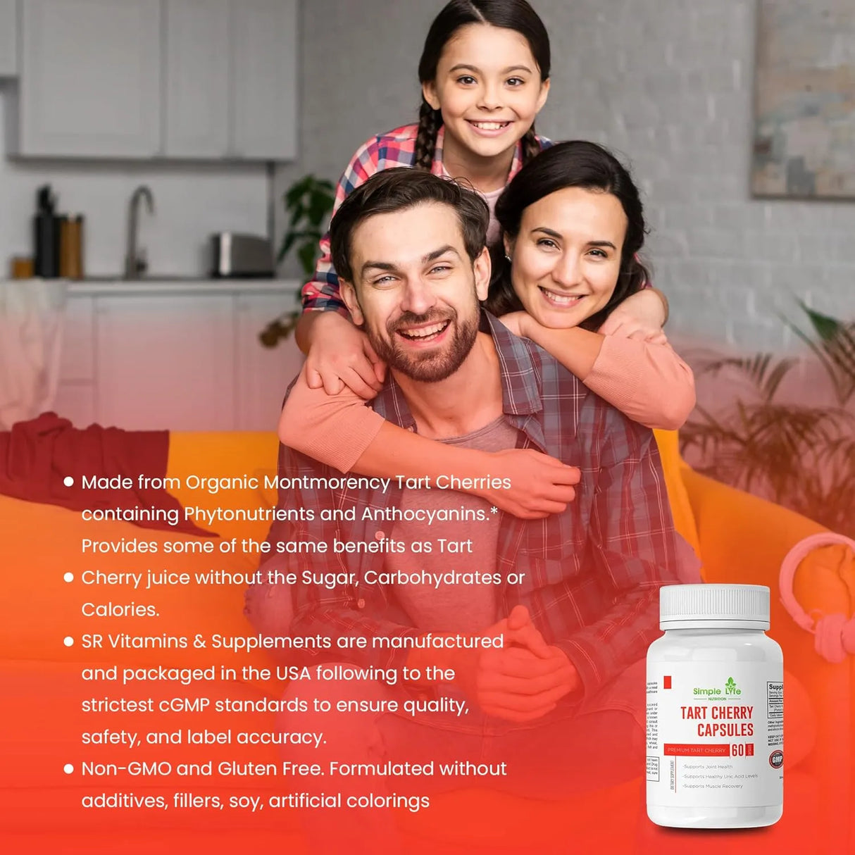 SIMPLE LIFE NUTRITION - Simple Life Nutrition Tart Cherry Extract 60 Capsulas - The Red Vitamin MX - Suplementos Alimenticios - {{ shop.shopifyCountryName }}