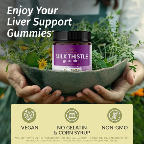 HERBAMAMA - HERBAMAMA Milk Thistle Gummies 1500Mg. 60 Gomitas - The Red Vitamin MX - Suplementos Alimenticios - {{ shop.shopifyCountryName }}