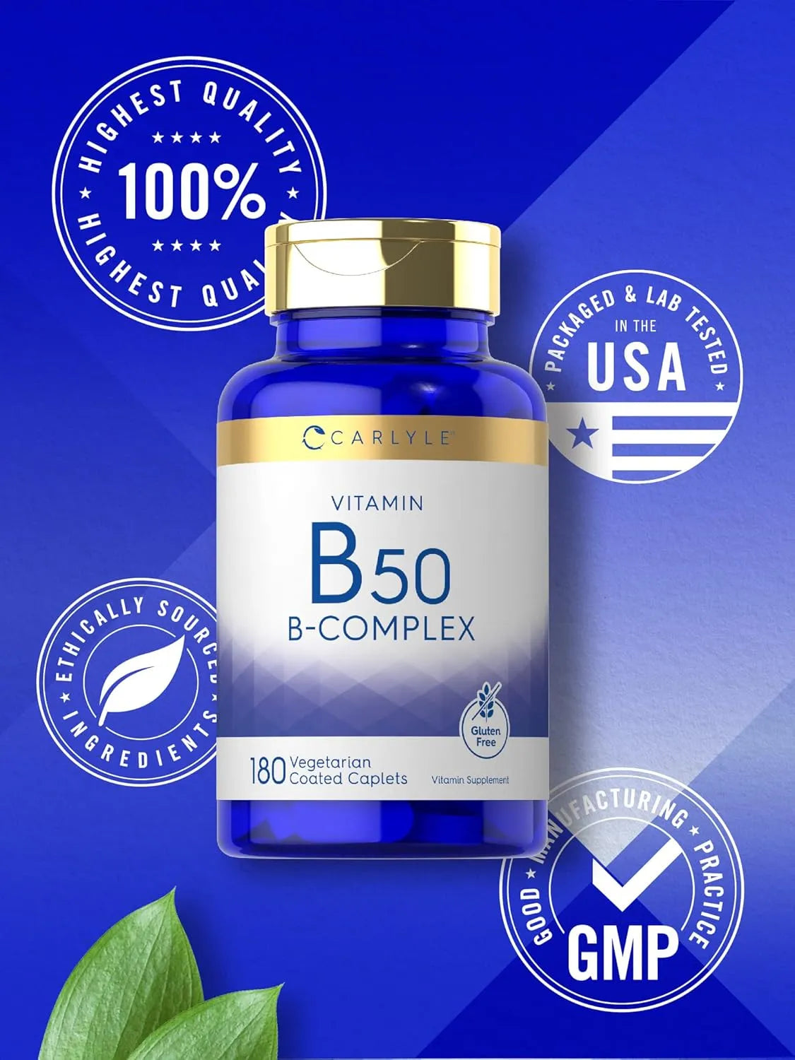 CARLYLE - Carlyle Vitamin B50 Complex 180 Tabletas - The Red Vitamin MX - Suplementos Alimenticios - {{ shop.shopifyCountryName }}