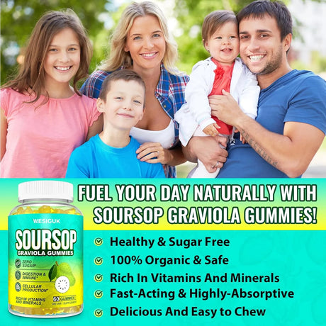 WESIGUK - Wesiguk Soursop Graviola Gummies 10,000Mg. 60 Gomitas - The Red Vitamin MX - Suplementos Alimenticios - {{ shop.shopifyCountryName }}