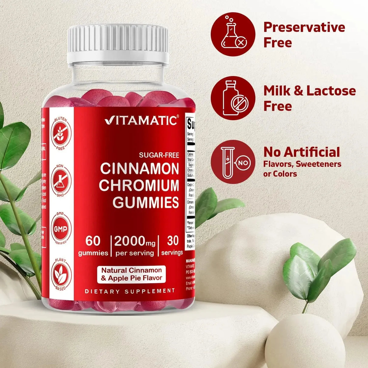 VITAMATIC - Vitamatic Sugar Free Chromium Gummies with Ceylon Cinnamon 60 Gomitas 2 Pack - The Red Vitamin MX - Suplementos Alimenticios - {{ shop.shopifyCountryName }}