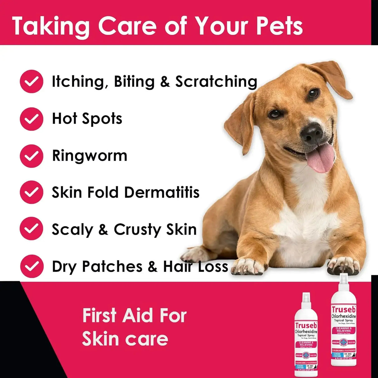 TRUSEB - Truseb Topical Ketoconazole and Chlorhexidine Spray for Dogs 8 Fl.Oz. - The Red Vitamin MX - Remedios Para La Picazón De Perros - {{ shop.shopifyCountryName }}