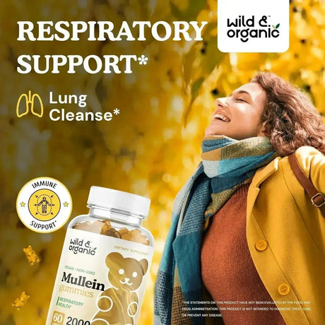 WILD & ORGANIC - Wild & Organic Mullein Gummies 2000Mg. 60 Gomitas - The Red Vitamin MX - Suplementos Alimenticios - {{ shop.shopifyCountryName }}
