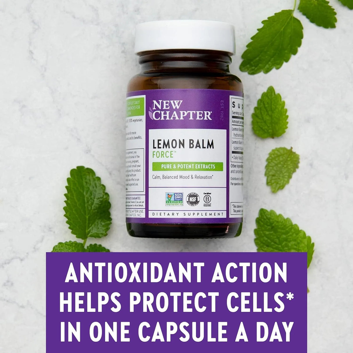 NEW CHAPTER - New Chapter Lemon Balm Force 30 Capsulas - The Red Vitamin MX - Suplementos Alimenticios - {{ shop.shopifyCountryName }}