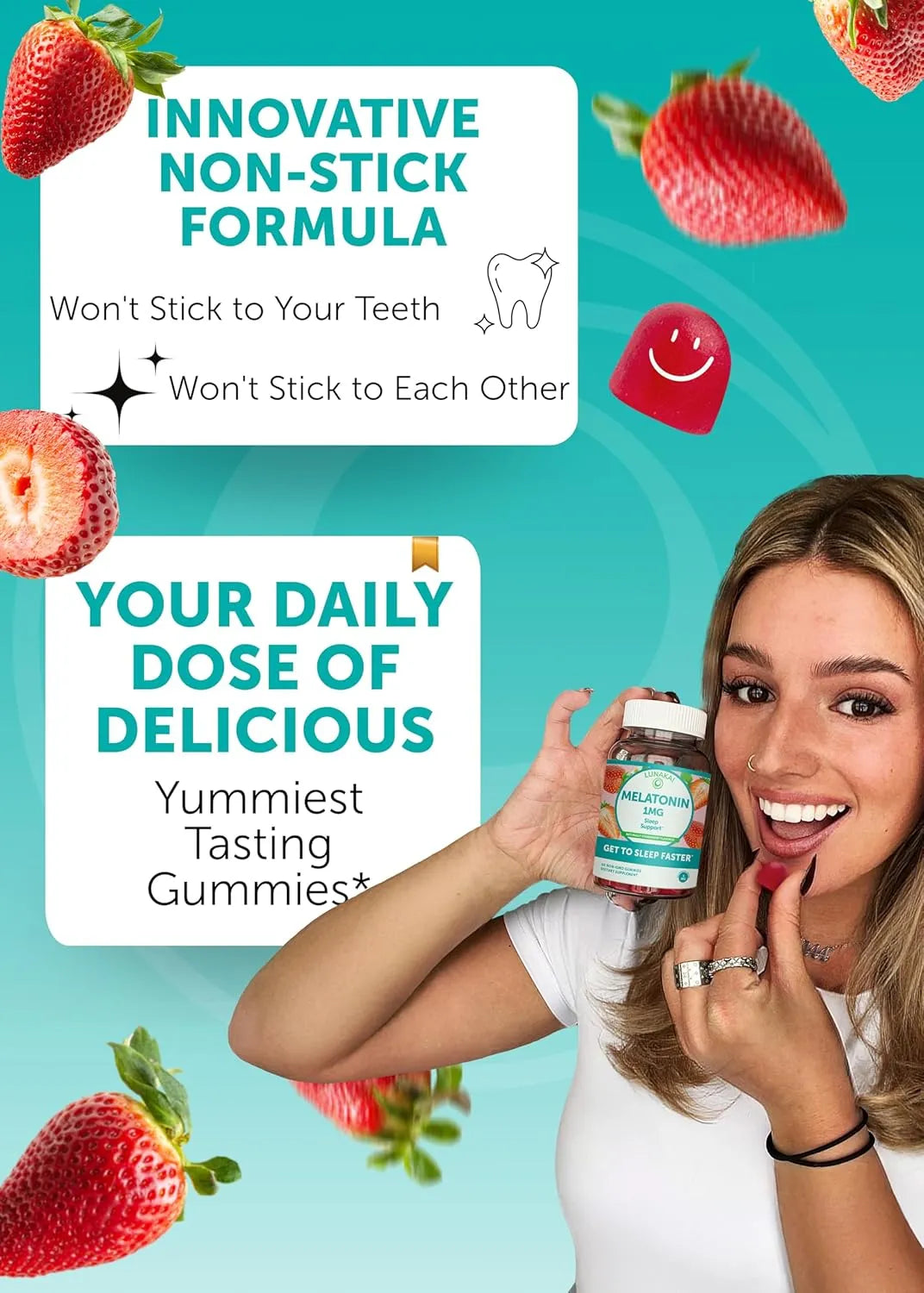 LUNAKAI - Lunakai Low Dose Melatonin 1Mg. 60 Gomitas - The Red Vitamin MX - Suplementos Alimenticios - {{ shop.shopifyCountryName }}