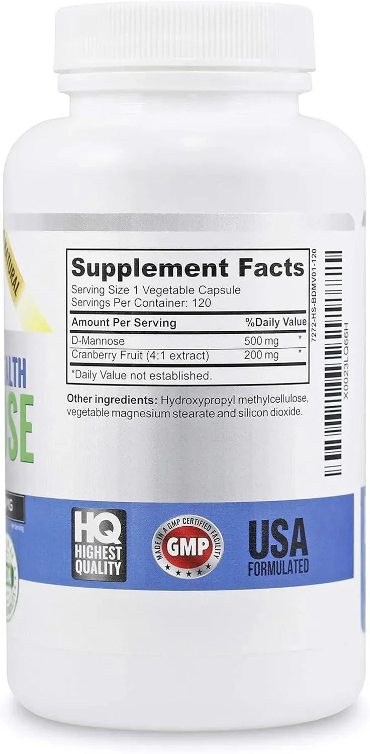VITALITE NOW - Vitalité Now! High Strength Pure D-Mannose with Cranberry Extract 120 Capsulas - The Red Vitamin MX - Suplementos Alimenticios - {{ shop.shopifyCountryName }}